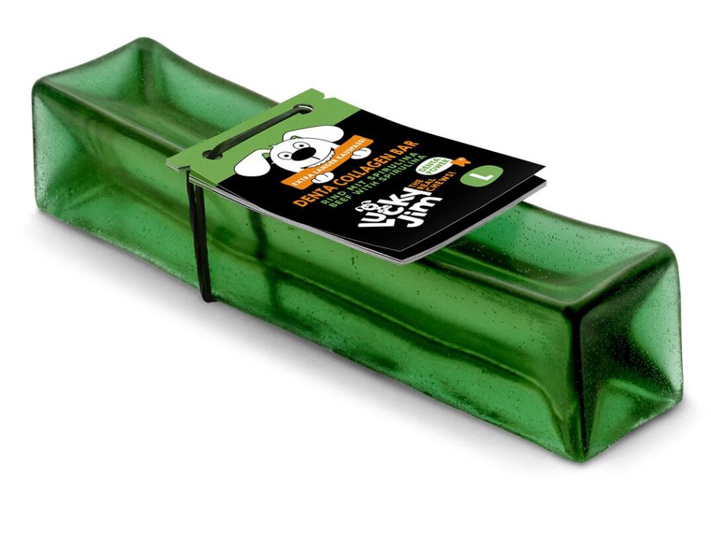Lucky Jim Denta Kollagen Bar Tyčinka s kolagenem – Spirulina L 120 g