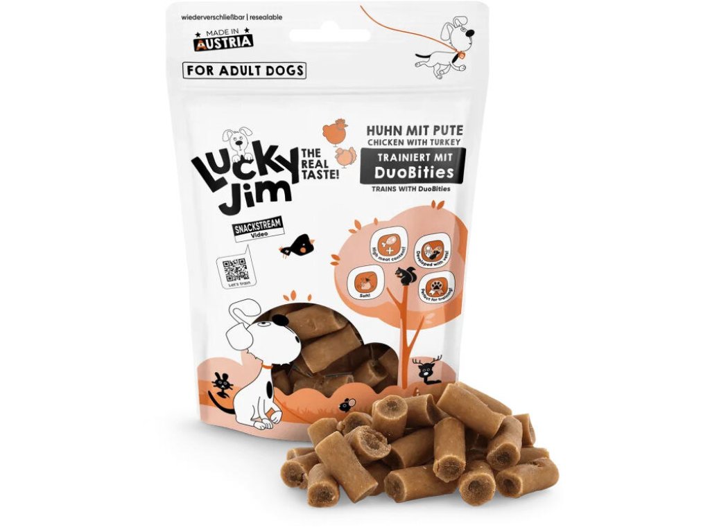 Lucky Jim DuoBities kuře s krůtou 70 g