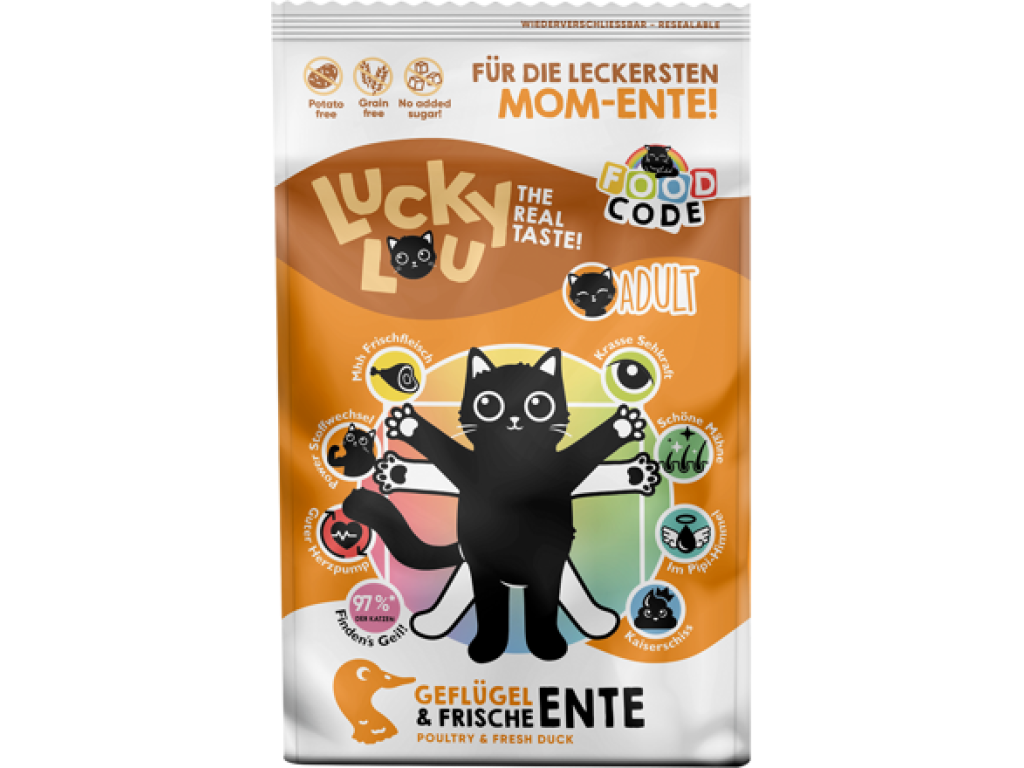 Lucky Lou Adult Geflügel & Ente s kachním 750 g