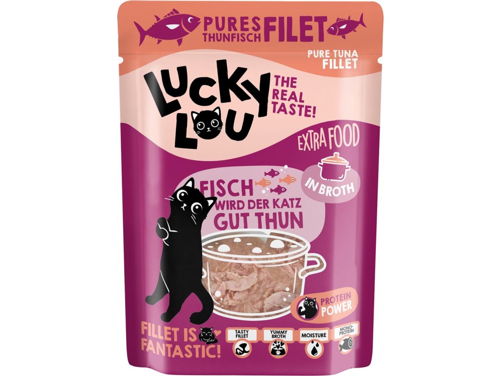 Lucky Lou Extra Food Filet z tuňáka ve vývaru 70 g
