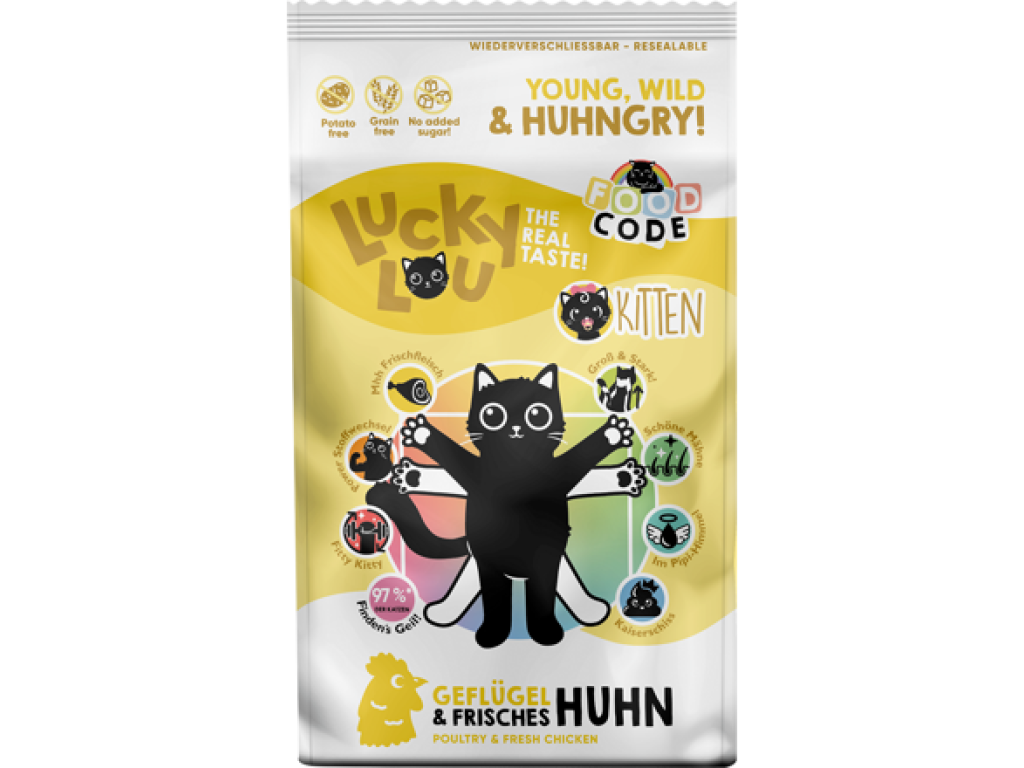 Lucky Lou Kitten Geflügel & Huhn s kuřecím 1,7 kg