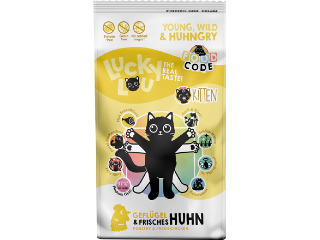 Lucky Lou Kitten Poultry & Fresh Chicken 340 g