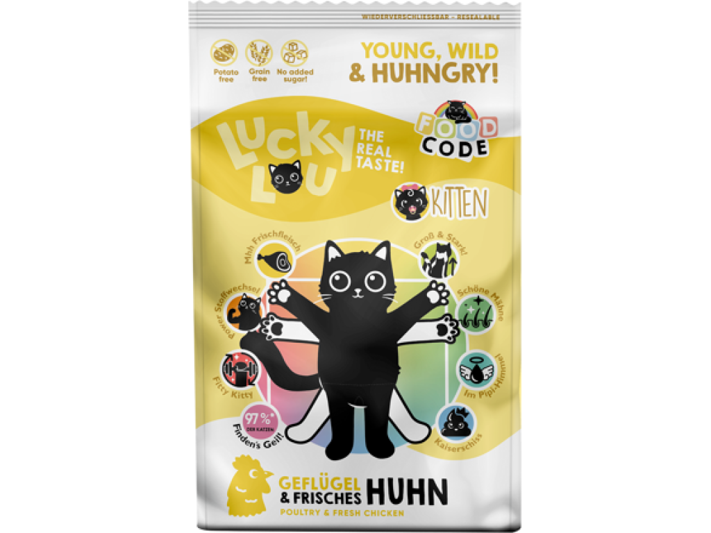 Lucky Lou Kitten Geflügel & Huhn s kuřecím 750 g