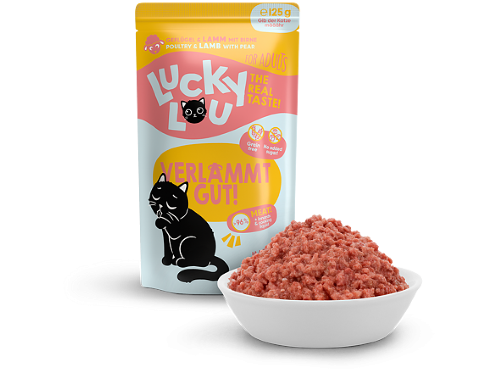 Lucky Lou Lifestage Adult s drůbežím a jehněčím masem 125 g