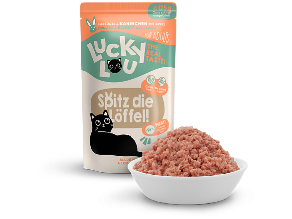 Lucky Lou Lifestage Adult s drůbežím a králičím masem 125 g