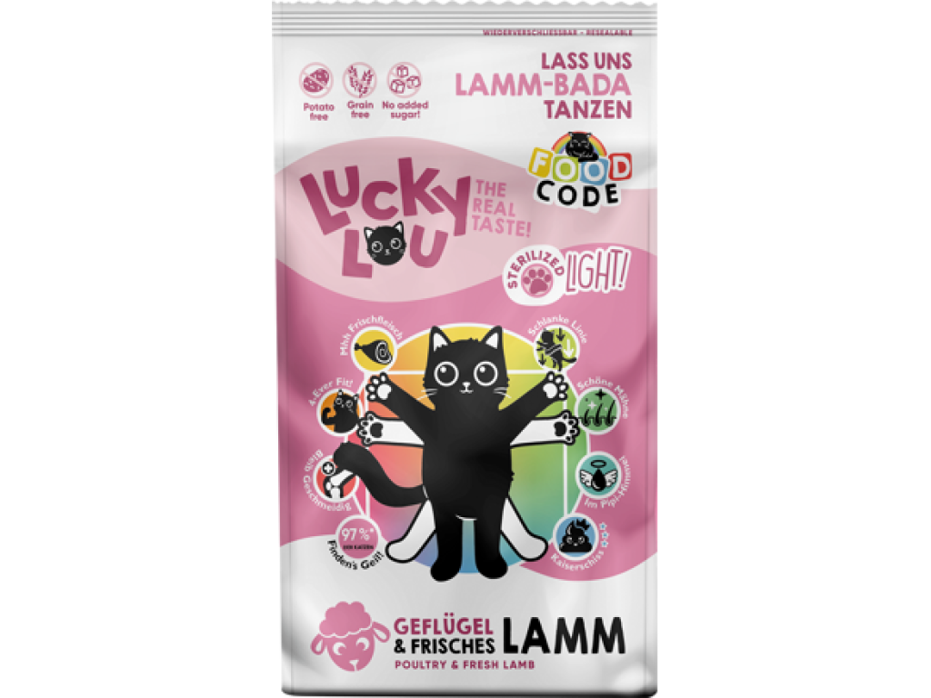 Lucky Lou Light Geflügel & Lamm s jehněčím 340 g