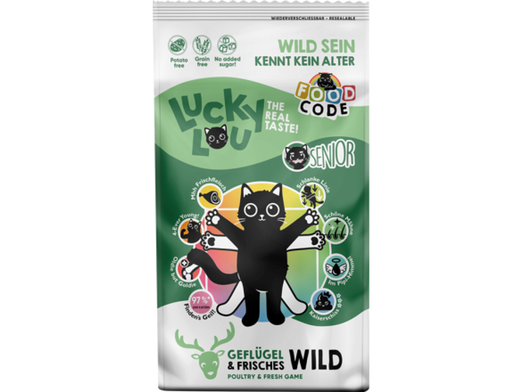 Lucky Lou Senior Geflügel & Wild se zvěřinou 340 g