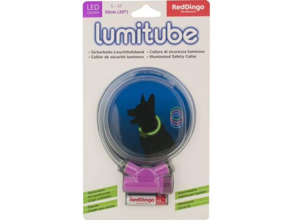 Lumitube Collar S-M - 15 - 50 cm – Purple