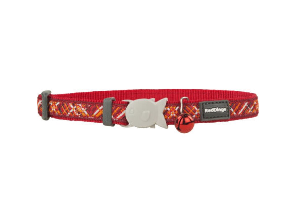 Cat Collar 12 mm x 20-32 cm– Flanno Red