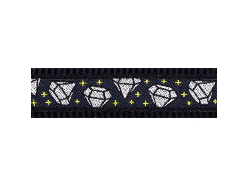 Obojek RD 12 mm x 20-32 cm - Diamond Black