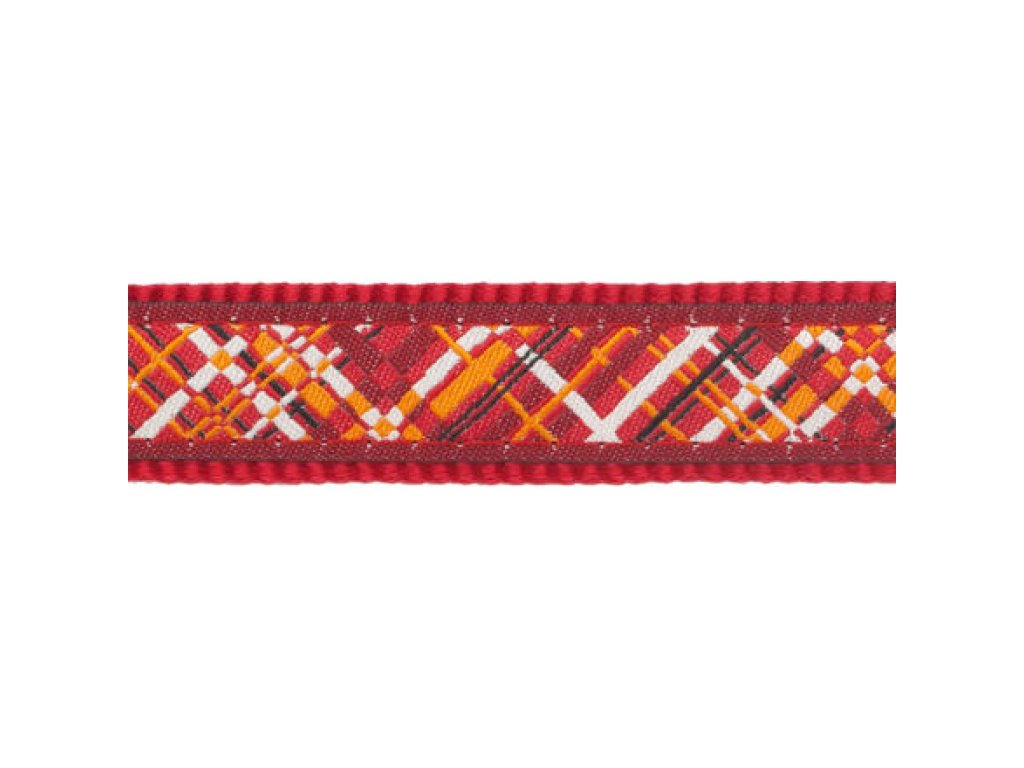 Obojek RD 12 mm x 20-32 cm - Flanno Red