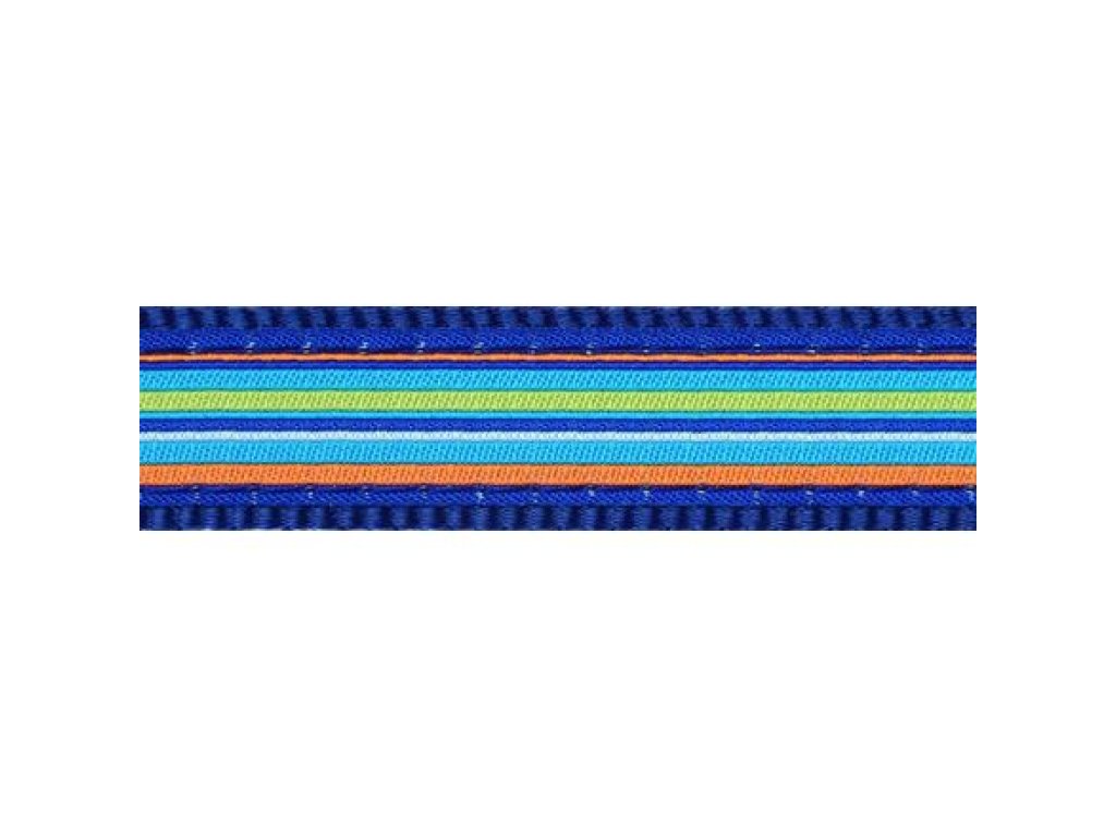 Obojek RD 12 mm x 20-32 cm - Horizontal Stripes Navy