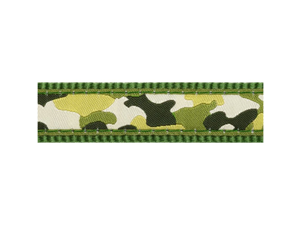 Obojek RD 15 mm x 24-36 cm - Camouflage Green