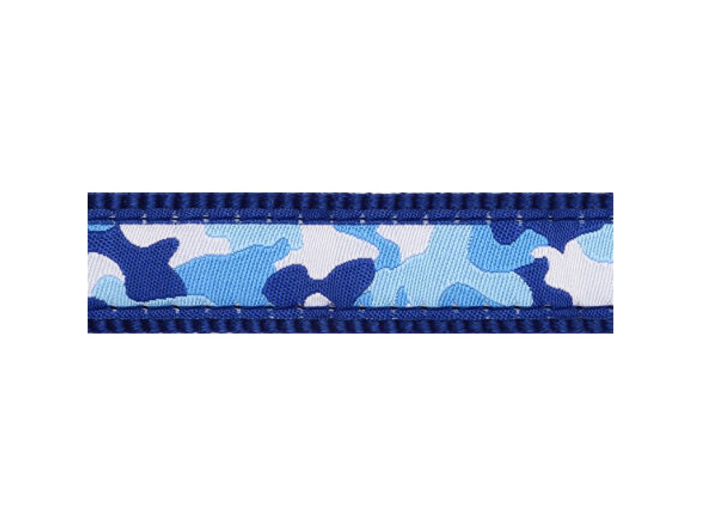 Obojek RD 15 mm x 24-36 cm - Camouflage Navy