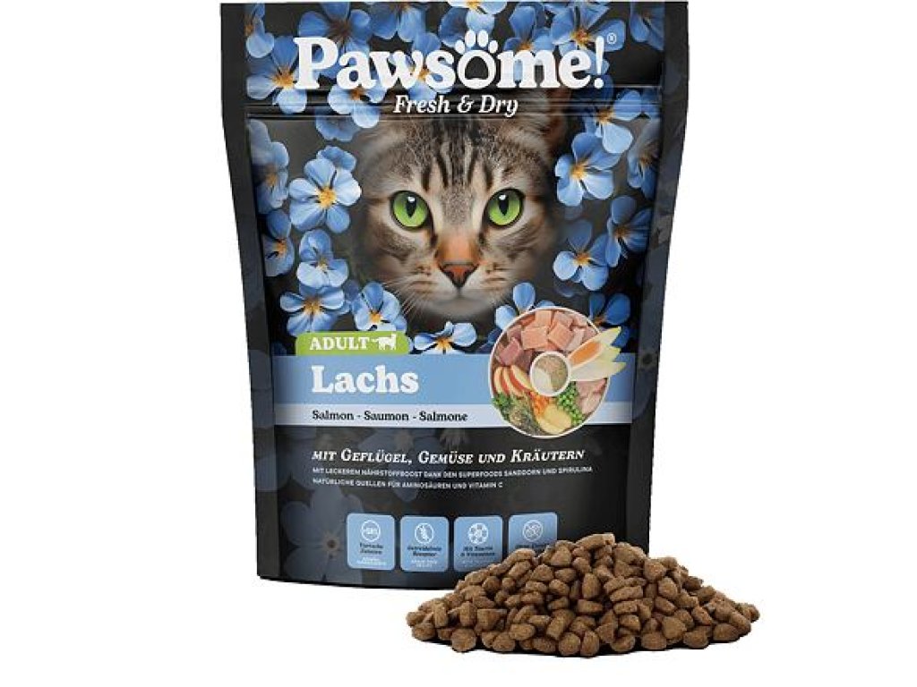 Pawsome! Fresh & Dry Adult Lachs s lososem 750 g