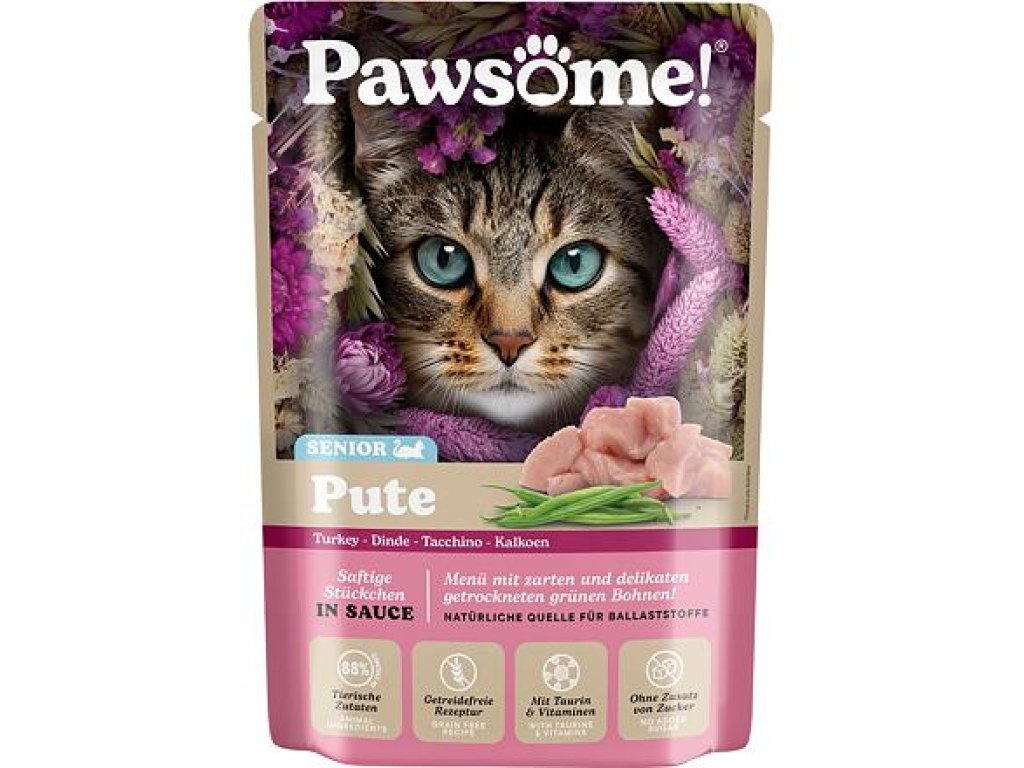 Pawsome! Senior s krůtím masem 85 g