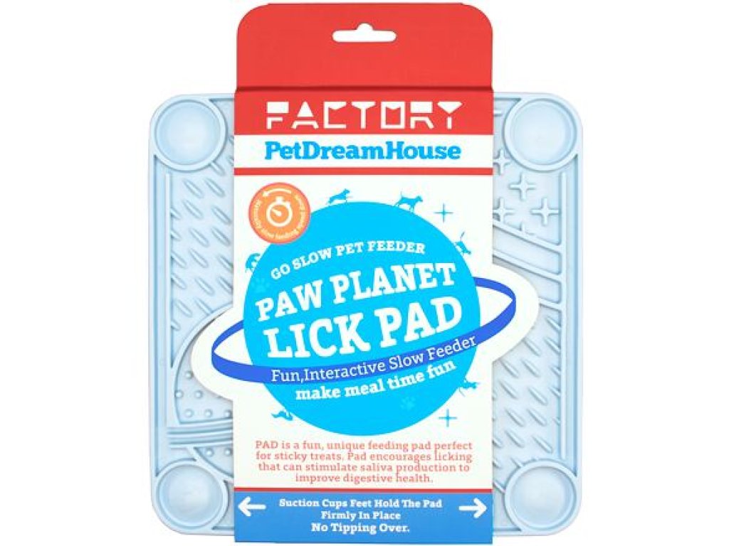 PetDreamHouse lízací podložka Paw Planet Lick Pad – světle modrá