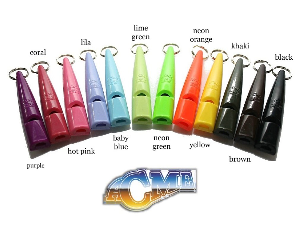 Dog Whistle Acme 210 1/2, various colors + strap free.