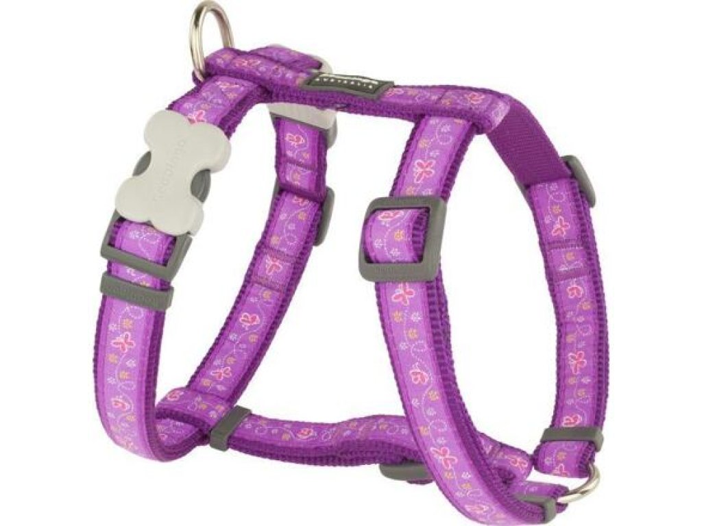 Dog Harness 25 mm x 56-80 cm - Butterfly Purple