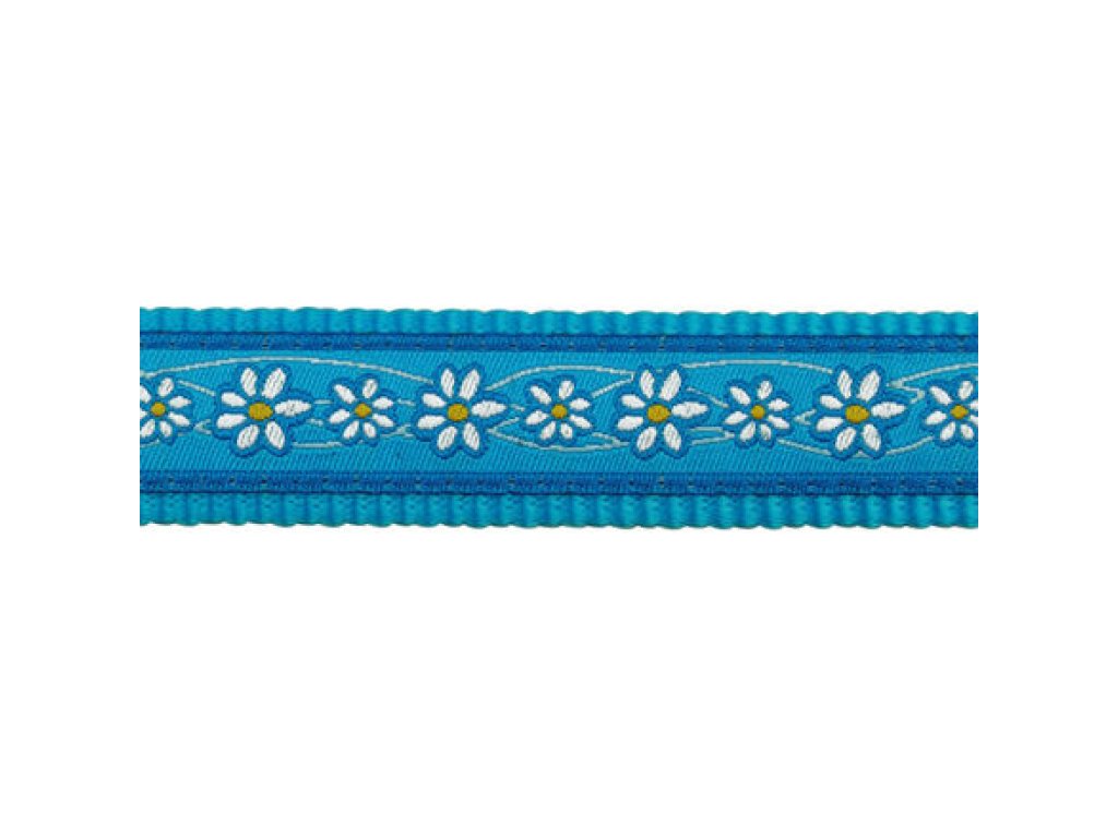 Postroj RD 25 mm x 71-113 cm - Daisy Chain Turq.