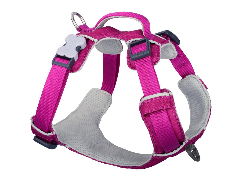 Red Dingo postroj Sport – Fuchsia – 12 mm x 31-43 cm