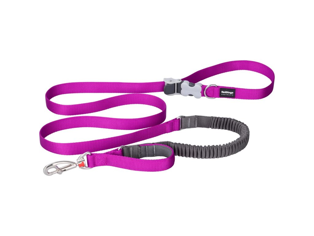 Red Dingo vodítko SuperLead Running – Fuchsia – 25 mm x 2,25 m