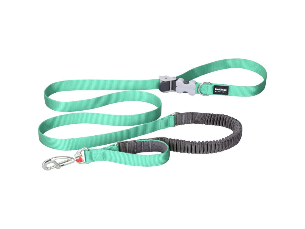 Red Dingo vodítko SuperLead Running – Pastel Green – 25 mm x 2,25 m