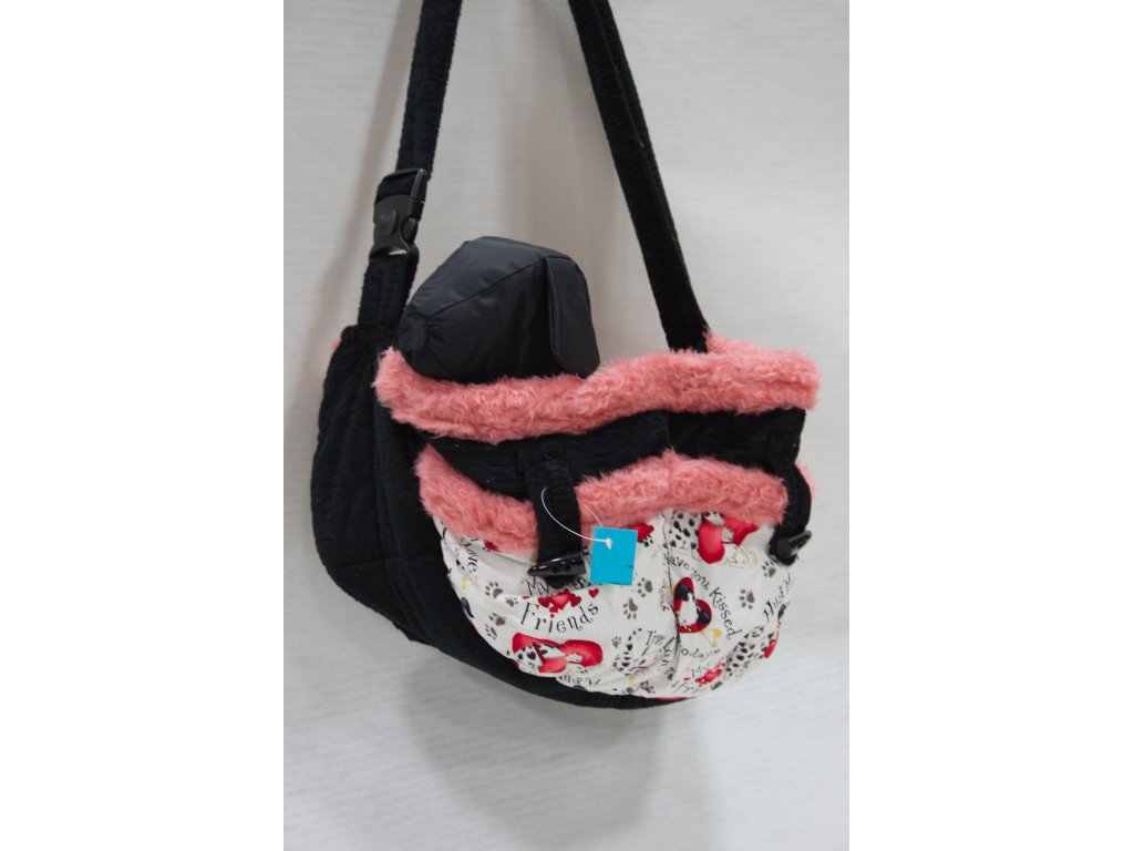 Hundetasche, schwarz/hunde