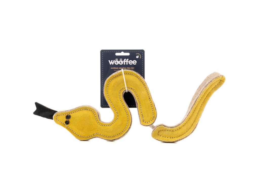Wooffee kožená hračka Had