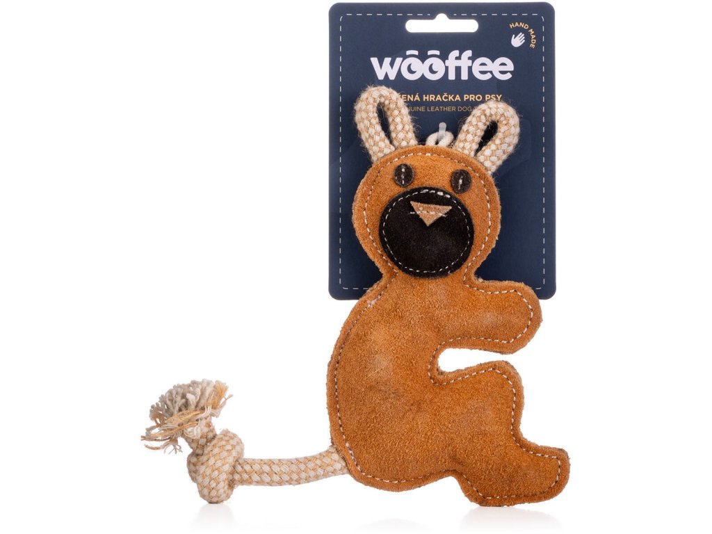 Wooffee kožená hračka Méďa