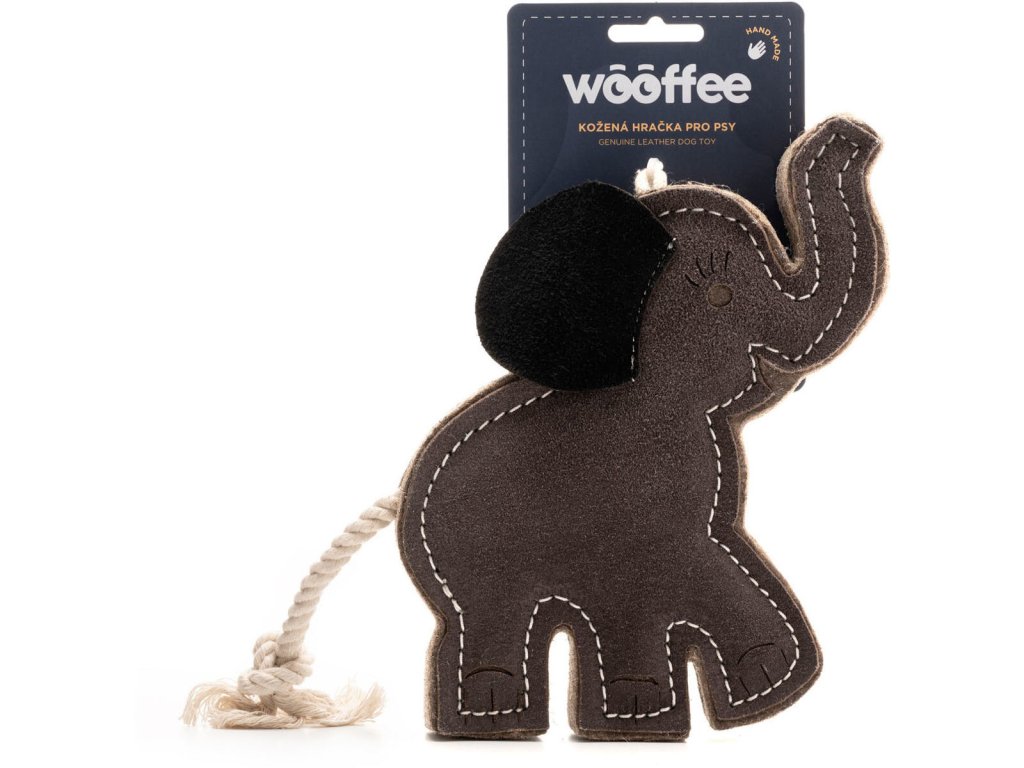 Wooffee kožená hračka Slon