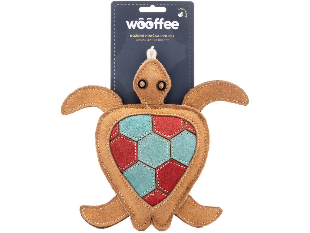Wooffee kožená hračka Želva
