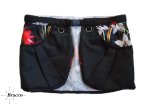 Bracco Trainingsrock / Kilt, verschiedene Größen, schwarz/Blumen