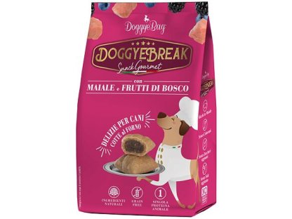 BALENÍ 6 ks – DoggyeBag DoggyeBreak s vepřovým masem a lesními plody 180 g