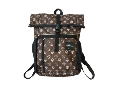 Bracco Backpack Active- brown/paws