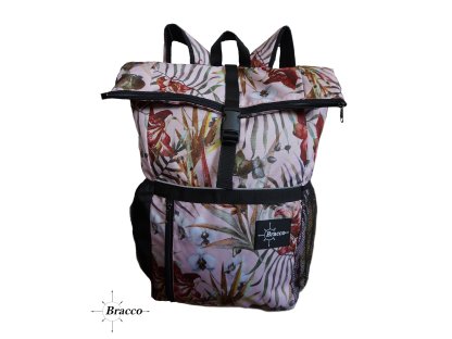 Bracco Rucksack Active- hellrosa/Blumen