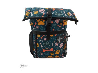 Bracco Backpack Active- green/paws