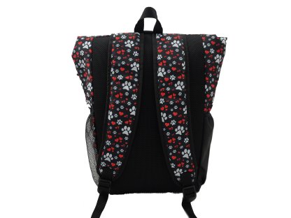 Bracco Rucksack UrbanTrail - schwarz/Pfoten + Herz, verschiedene Größen und Varianten 2