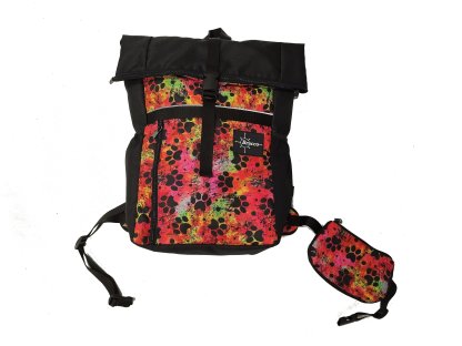 Bracco Rucksack UrbanTrail- Rot/ Pfoten, verschiedene Größen und Varianten