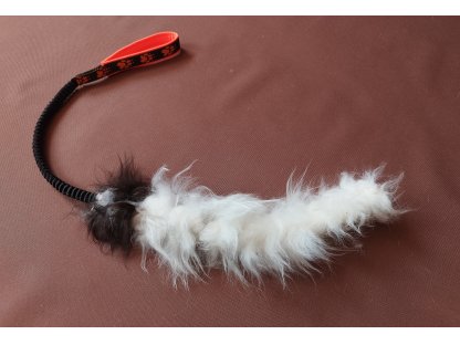 Bracco Bungee Soft, přetahovadlo pro psa s amortizérem a pravou ovčí kožešinou
