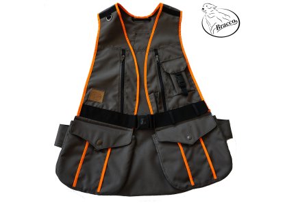 Bracco Dogsport Vest, khaki/orange -different sizes.