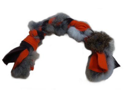 Bracco fleece dog toy with Fur 50 cm, Various colors.