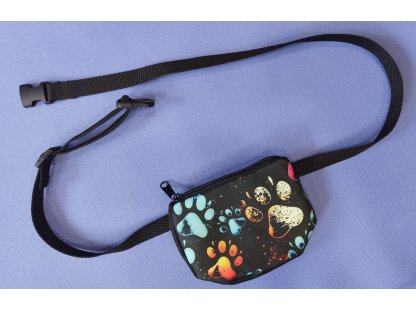 Bracco One Pocket, Hundeleckerlitasche - verschiedene Varianten und Größen, farbige Pfoten 2. 2