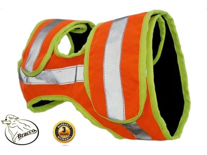 Bracco Signal vest for hunting dog, orange