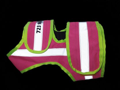 Bracco Signalweste für Hund rosa (Name des Hundes, Telefonnummer)