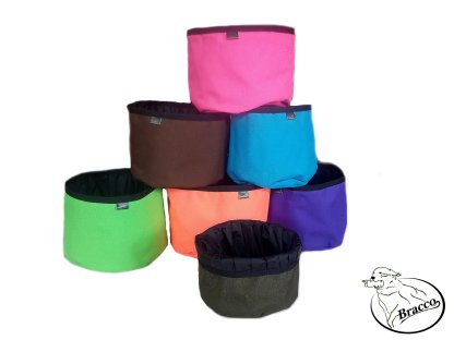 Bracco Collapsible Dog Bowl, waterproof, size M- different colors