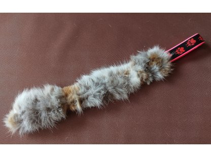 Bracco Soft, přetahovadlo pro psa s pravou liščí kožešinou 50 cm 2