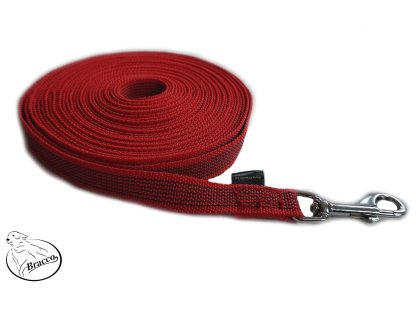 Bracco check cords with anti-slip, different lengths and types, red.