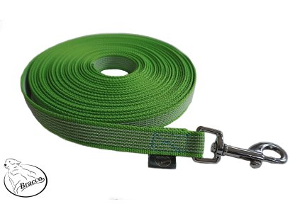 Bracco check cords with anti-slip, different lengths and types, green.