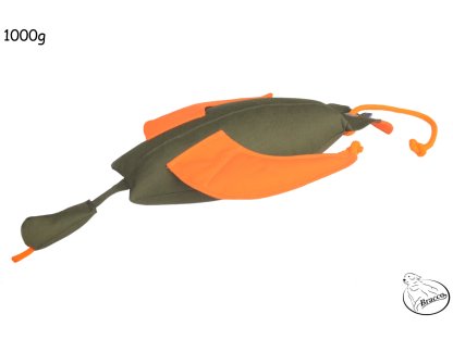 Bracco Teacher Ente Dummy – khaki/orange,  verschiedene Gewichte.